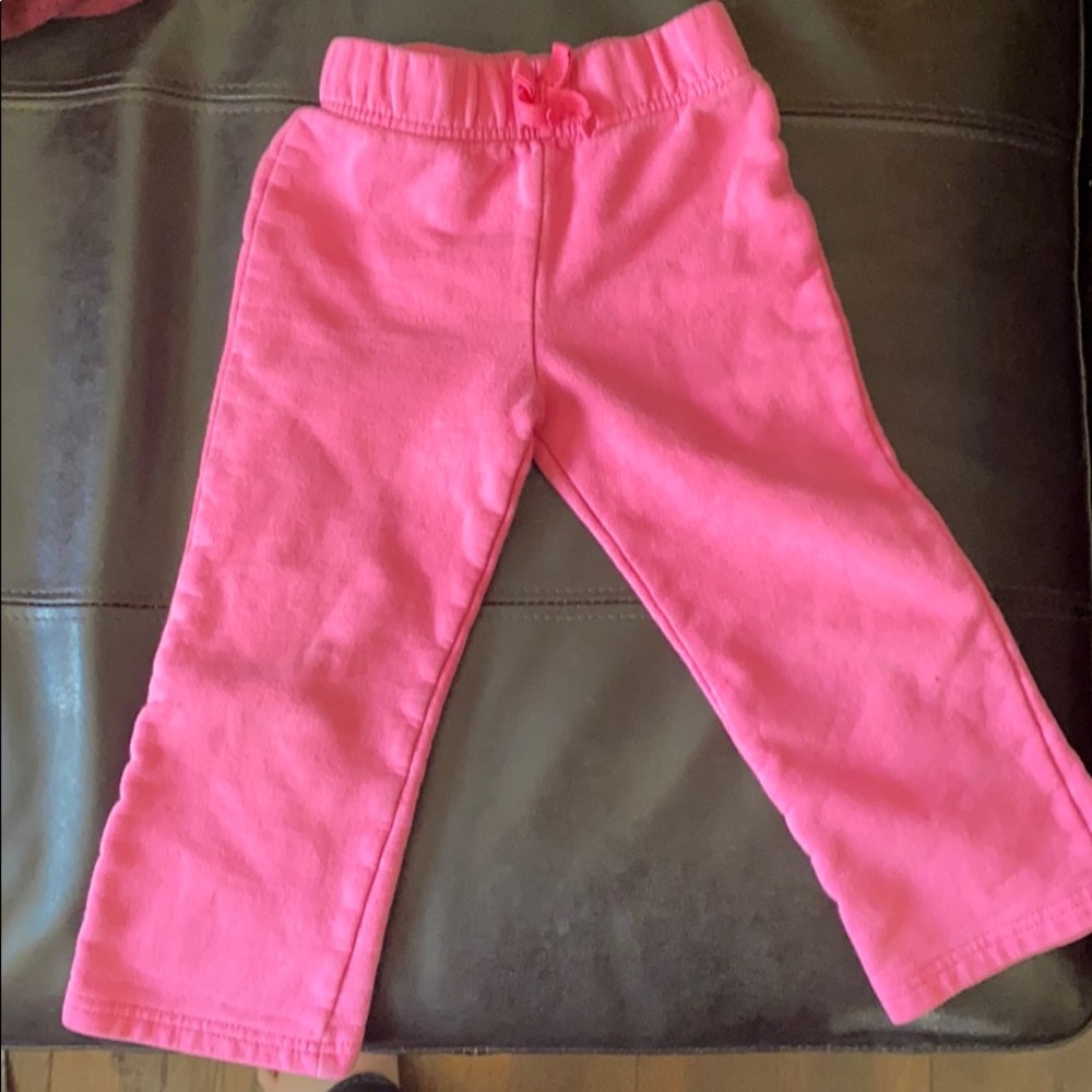 Girls pink sweat pants